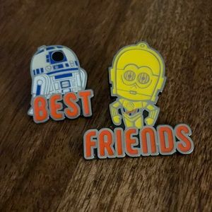 Star Wars C3PO and R2D2 Best Friends pins